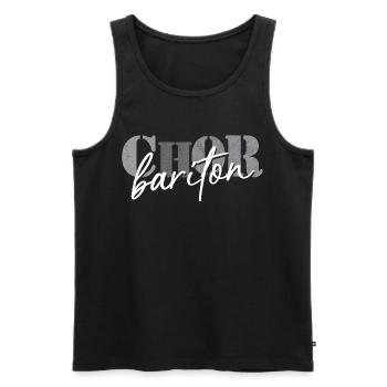 Choir Baritone - Men's Premium Organic Tank Top - black - Front - AI Model Male 178 light (178cm)