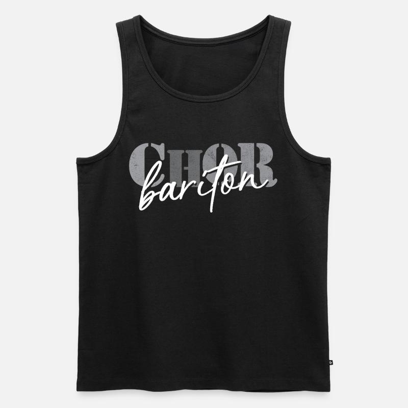 Chor Bariton - Männer Premium Bio Tank Top - Schwarz