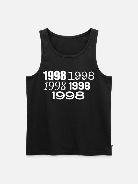 1998 - Men's Premium Organic Tank Top - black