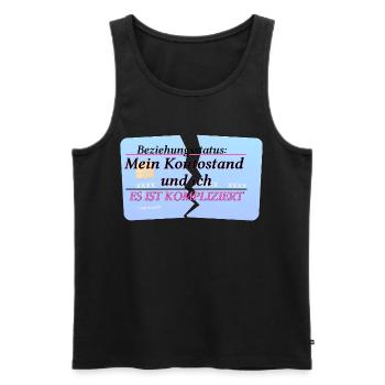 My Account Balance & Me – It's Complicated - Men's Premium Organic Tank Top - black - Front - AI Model Male 178 light (178cm)
