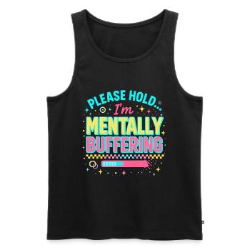 Tampon mental - Débardeur bio Premium Homme - charbon - Devant - Alexander (188cm)