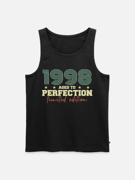 1998 - Men's Premium Organic Tank Top - black