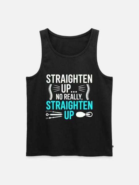 Licensed DC Musculoskeletal Structural Health  - Men's Premium Organic Tank Top - black
