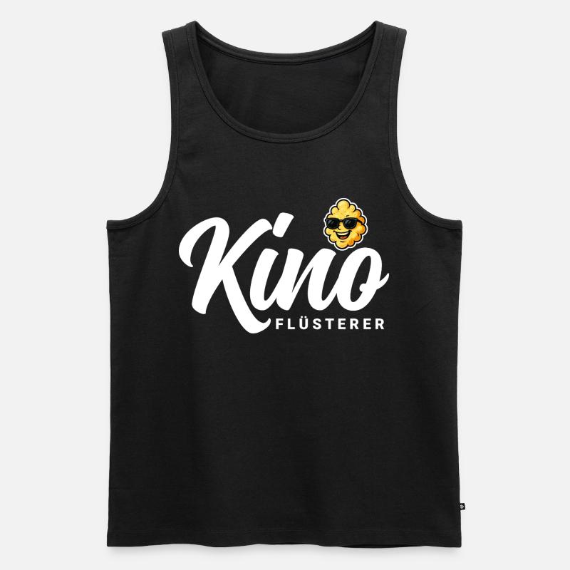Kino Flüsterer - Männer Premium Bio Tank Top - Schwarz