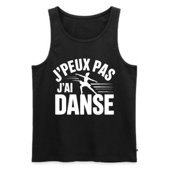 Ich kann nicht, ich habe Tanz - Männer Premium Bio Tank Top - Schwarz - Vorne - Michal (187cm)