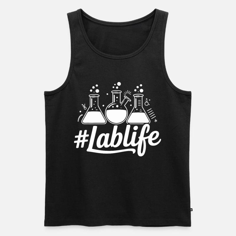 LabLife Becher Illustration - Männer Premium Bio Tank Top - Schwarz