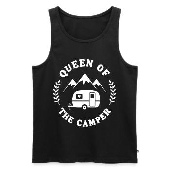 Queen of the camper - Men's Premium Organic Tank Top - black - Front - AI Model Male 178 light (178cm)