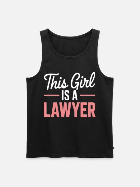 Denne jenta er advokat - Premium økologisk Tanktop for menn - svart