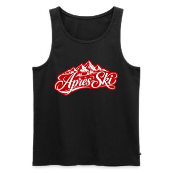 Après-ski mountains - Men's Premium Organic Tank Top - black - Front - Michal (187cm)