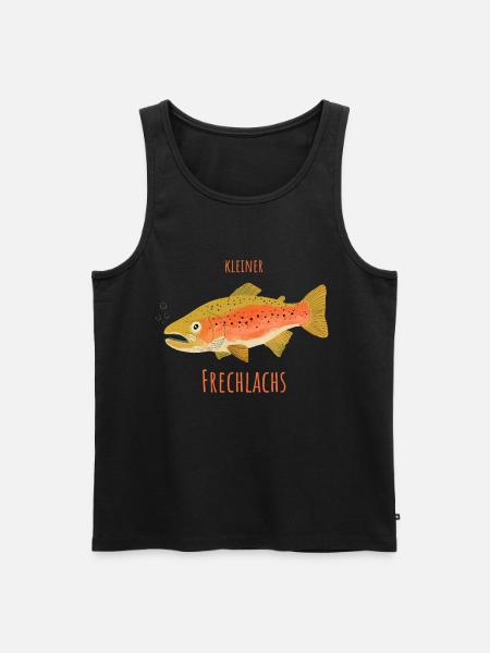 Little cheeky salmon - Men's Premium Organic Tank Top - black