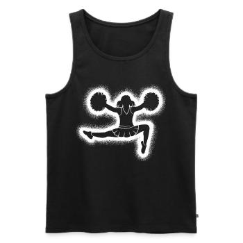 Pom-pom girls Femmes Enfants Pom-pom girls - Débardeur bio Premium Homme - noir - Devant - Michal (187cm)