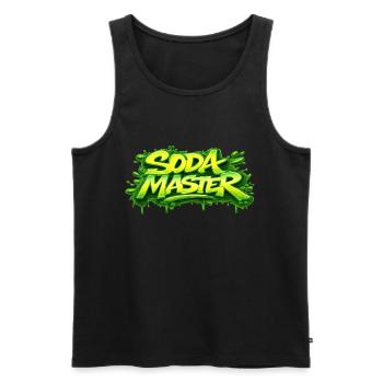 SODA-MEISTER - Männer Premium Bio Tank Top - Schwarz - Vorne - AI Model Male 178 light (178cm)