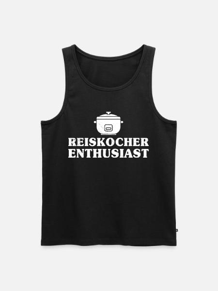Cooking Rice Cooker ENTHUSIAST Fun - Men's Premium Organic Tank Top - black
