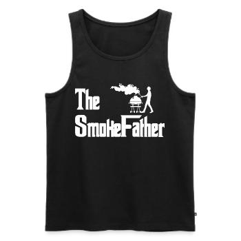 The Smoke Father Grill Artwork - Männer Premium Bio Tank Top - Schwarz - Vorne - AI Model Male 178 light (178cm)