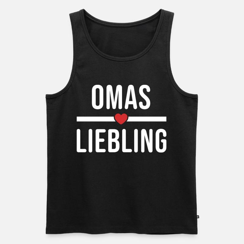 Omas Liebling - Männer Premium Bio Tank Top - Schwarz