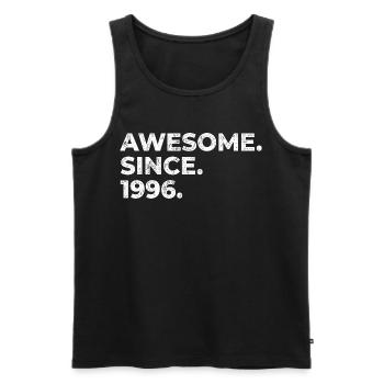 Awesome since 1996 | Birthday | Gift - Men's Premium Organic Tank Top - black - Front - Michal (187cm)