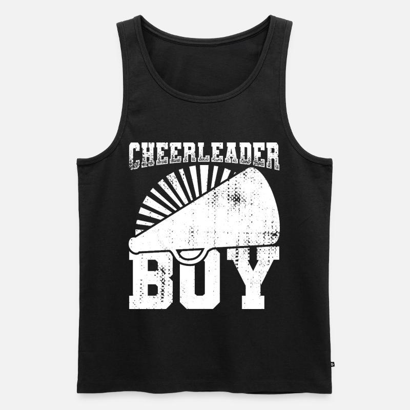 Cheerleader Boy - Männer Premium Bio Tank Top - Schwarz