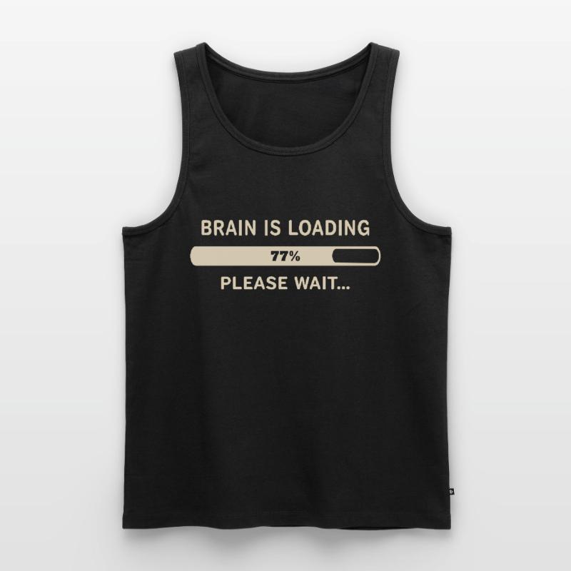 Brain Loading – Please Wait Men's Premium Organic Tank Top