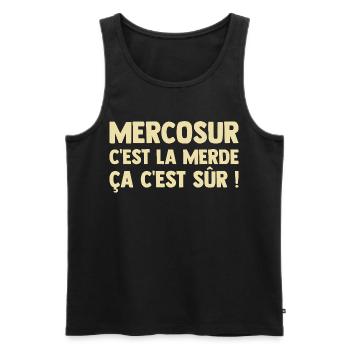 Mercosur Farmer Breeder Agriculture - Men's Premium Organic Tank Top - black - Front - Michal (187cm)