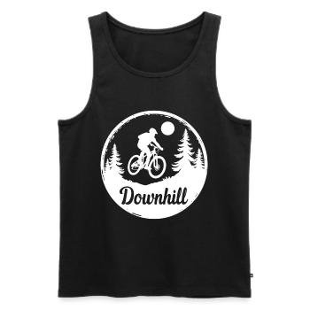 VTT de descente - Débardeur bio Premium Homme - noir - Devant - Michal (187cm)