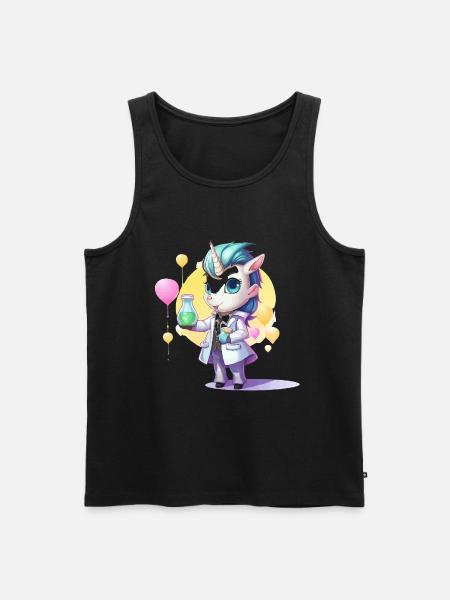 Unicorn Science Lab - Men's Premium Organic Tank Top - black