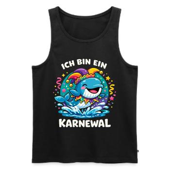 Je suis une douce Charme du Carnaval des Dames Karnewal - Débardeur bio Premium Homme - noir - Devant - Michal (187cm)