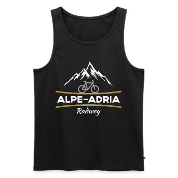 Vélo Alpe-Adria - Débardeur bio Premium Homme - noir - Devant - Michal (187cm)