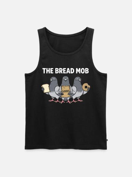 Tauben Mafia Vögel - Männer Premium Bio Tank Top - Schwarz