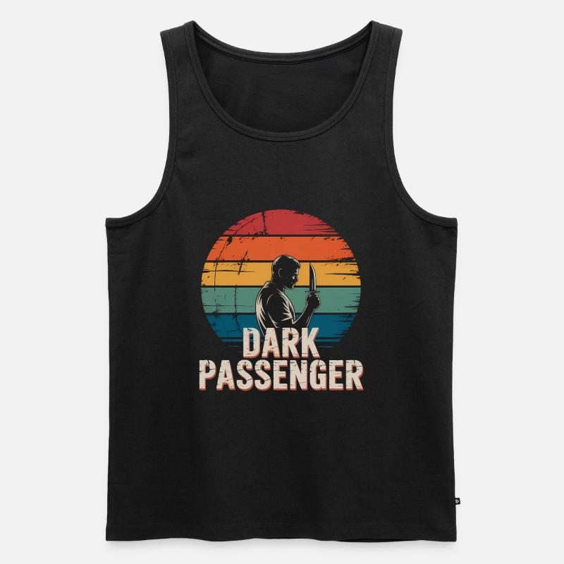 Dark Passenger - Killer Blood Design - Männer Premium Bio Tank Top - Schwarz