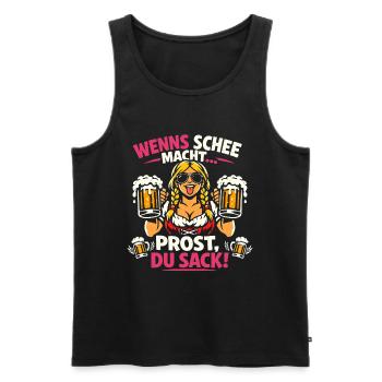 Passend für Outfit Damen Trachtenshirt - Männer Premium Bio Tank Top - Schwarz - Vorne - AI Model Male 178 light (178cm)