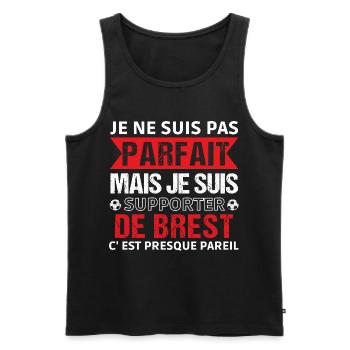 Brest-Supporter Brest Fußballgeschenk - Männer Premium Bio Tank Top - Schwarz - Vorne - AI Model Male 178 light (178cm)