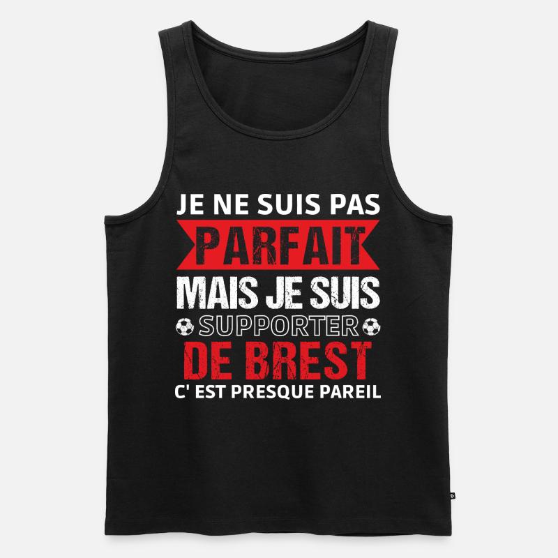 Brest-Supporter Brest Fußballgeschenk - Männer Premium Bio Tank Top - Schwarz