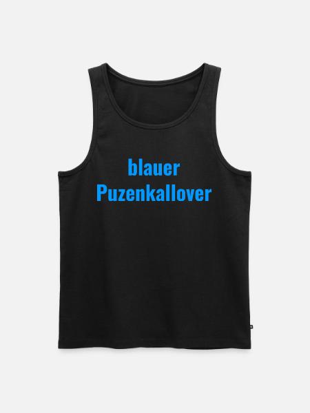 blue Puzenkallover - Men's Premium Organic Tank Top - black