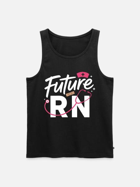Future RN Stethoscope & Clinic - Men's Premium Organic Tank Top - black