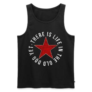There Is Life In The Old Dog Yet Geburtstag  - Männer Premium Bio Tank Top - Schwarz - Vorne - AI Model Male 178 light (178cm)