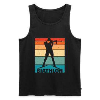 Biathlon - Débardeur bio Premium Homme - noir - Devant - Michal (187cm)