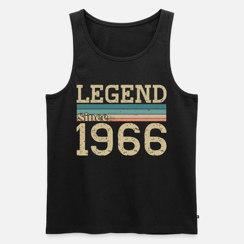 Legende seit 1966 Jubiläum 1966 - Männer Premium Bio Tank Top - Schwarz