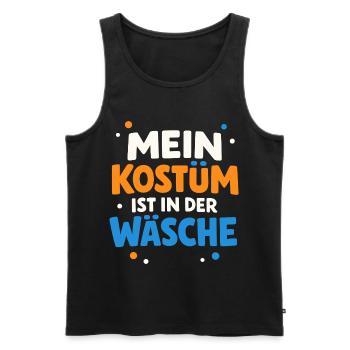 My costume is in the laundry Carnival Carnival - Men's Premium Organic Tank Top - black - Front - Michal (187cm)