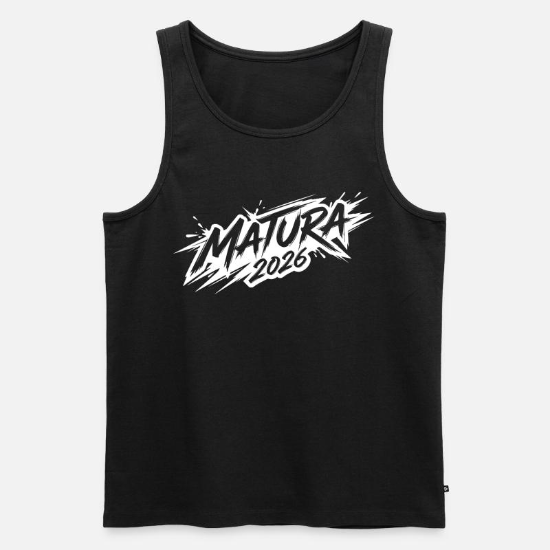 Matura 2026 - Männer Premium Bio Tank Top - Schwarz