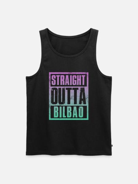 Straight outta Bilbao - Men's Premium Organic Tank Top - black