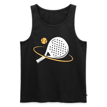 I can't I have padel - Men's Premium Organic Tank Top - black - Front - Michal (187cm)