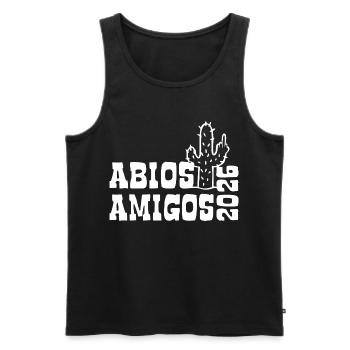 Abios Amigos 2026 - Abitur - Kaktus Geschenk - Männer Premium Bio Tank Top - Schwarz - Vorne - Michal (187cm)