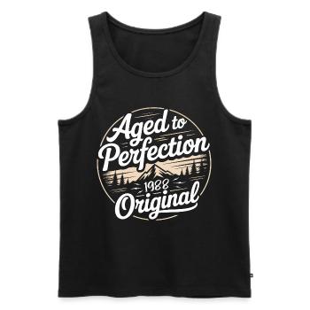 Vintage 1988 Born Retro Original 1988 - Men's Premium Organic Tank Top - black - Front - Michal (187cm)