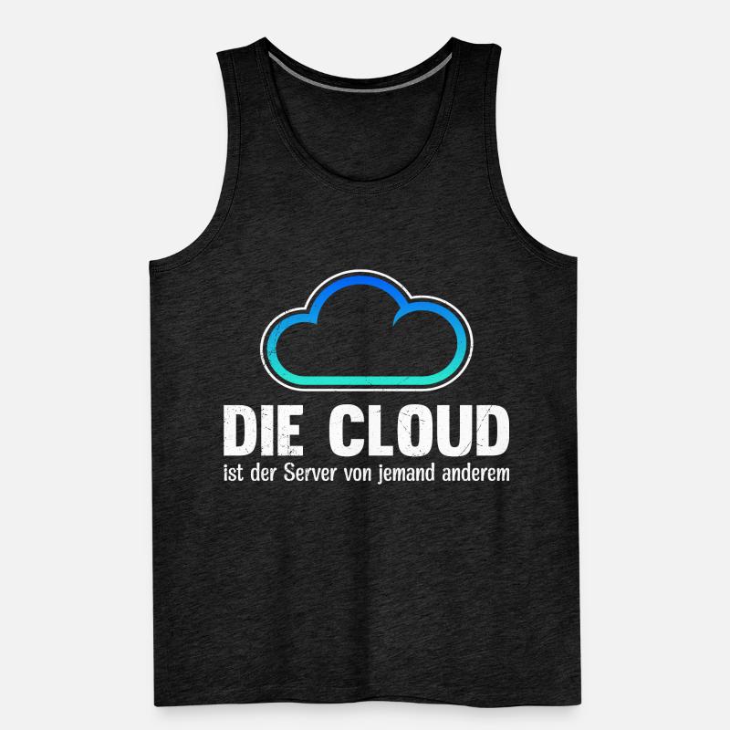 Coder DIE CLOUD IST DER SERVER VON JEMANDE ANDREN Männer Premium Bio Tank Top