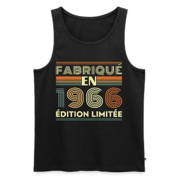 1966 Vintage Retro Geburtstagsgeschenk - Männer Premium Bio Tank Top - Schwarz - Vorne - Michal (187cm)
