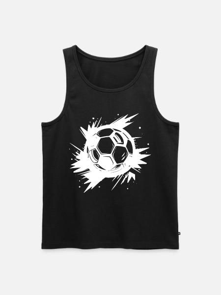 Football Street Art - Men's Premium Organic Tank Top - black