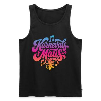 Carnival Mouse Carnival Mouse Carnival Party Costume - Men's Premium Organic Tank Top - black - Front - AI Model Male 178 light (178cm)