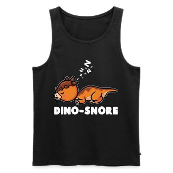 Dinosaurierpaläontologie Dino schlafend - Männer Premium Bio Tank Top - Schwarz - Vorne - Michal (187cm)