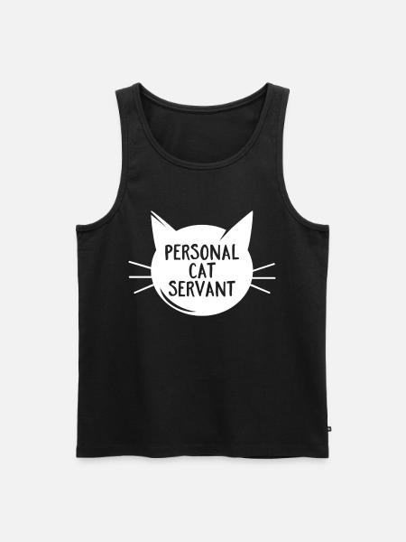 Personal Cat Servant - Men's Premium Organic Tank Top - black