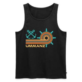 Ostsee Urlaub INSEL UMMANZ Lustiges - Männer Premium Bio Tank Top - Schwarz - Vorne - AI Model Male 178 light (178cm)
